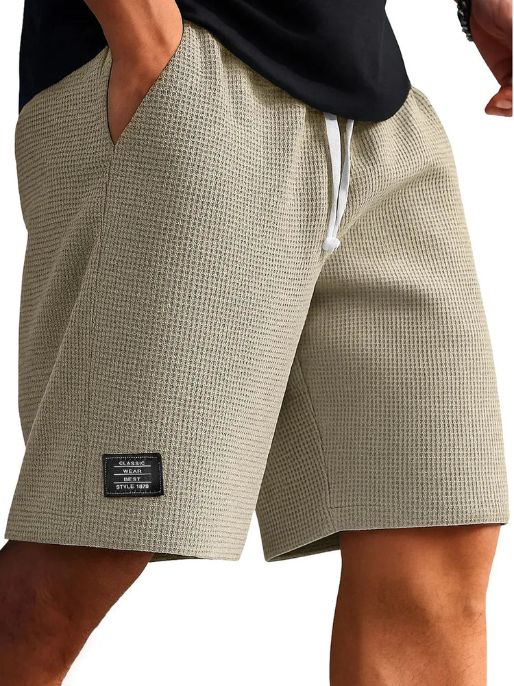 Pantaloncini Casual Jacquard da Uomo, Stile Harajuku, Tinta Unita, Pantaloni Corti alla Moda, Abbigliamento Retrò da Uomo, Streetwear Nuovo platinumshop