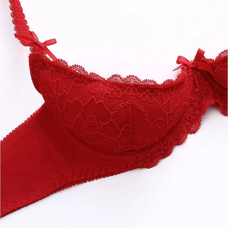 Sexy Women Simple Bra Women's Push Up 2cm Lace Bras for Women Plus Size Bra Lingerie Sponge Breast Bra Ladies Underwear