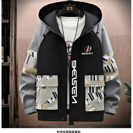Spring Autumn New Men Casual Sets Mens Hooded Tracksuit Sportswear Jackets+Pants 2 Piece Set Hip Hop Running Sports Suit