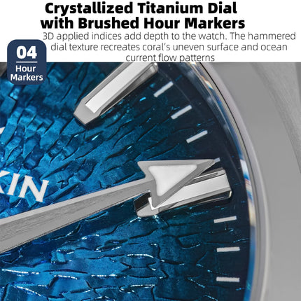 AddiesKin Men Automatic Watch Miyota 9015 Sapphire Crystal 100M Waterproof Luminous Stainless Steel Luxury Wristwatch
