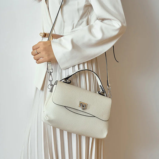 Zency Borsa da donna in vera pelle con manico superiore Borse a busta Borsa a tracolla di design di lusso da donna Elegante tracolla per donna