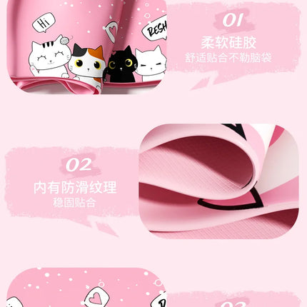 Cartoon Swimming Cap Kids Waterproof Printed Swim Cap for Boys Girls Ear Protection Bathing Cap Pool Accessories