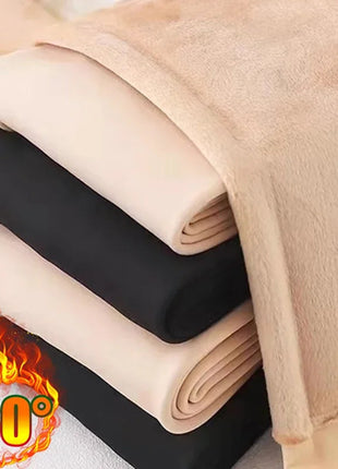 Women New Large Size Pantyhose with Extra Thick Fleece and One-piece Leggings Colored Tight Fitting Pantyhose PlatiNum