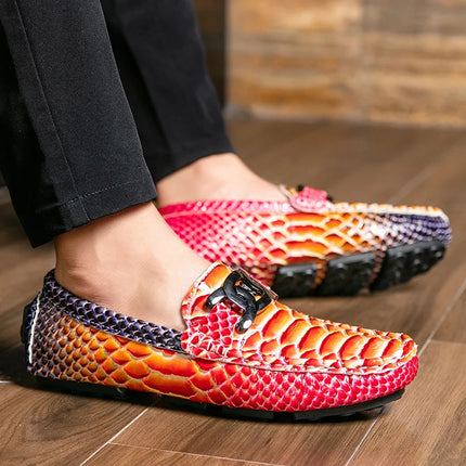 Mocassini in Pelle da Uomo 39-46, Scarpe Eleganti per Matrimoni e Feste, Calzature di Alta Qualità, Mocassini Slip-on di Lusso per Uomo