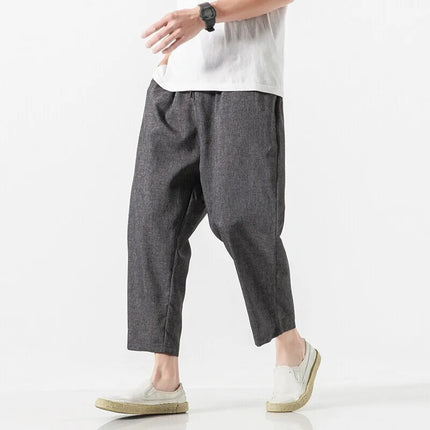 Pantaloncini da uomo nuovi pantaloni larghi casual in vita elastica tinta unita pantaloni estivi sottili comodi e traspiranti per uomo taglie forti 5XL