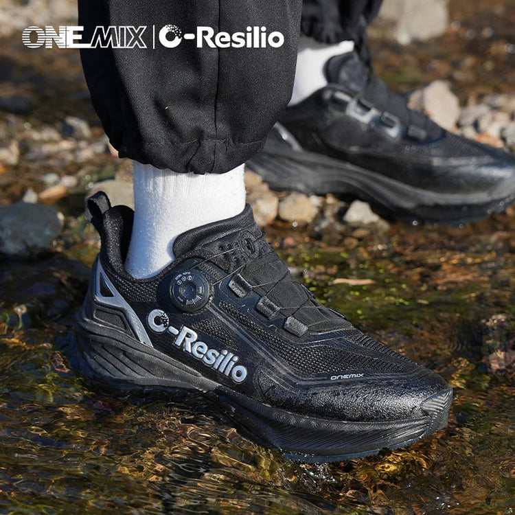 ONEMIX Scarpe Sportive Casual Impermeabili Autunno Inverno per Uomo, Scarpe da Passeggio Leggere Antiscivolo per Esterni, Scarpe da Papà per Donna PlatiNum