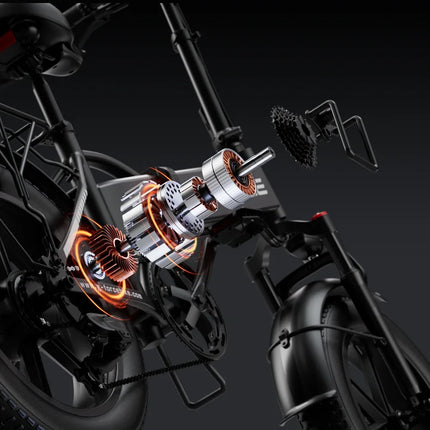Bicicletta Elettrica Pieghevole G-FORCE RC per Adulti, Motore 750W, Batteria 48V 15AH, Pneumatici Fat da 20 Pollici, Bici Elettrica Urbana