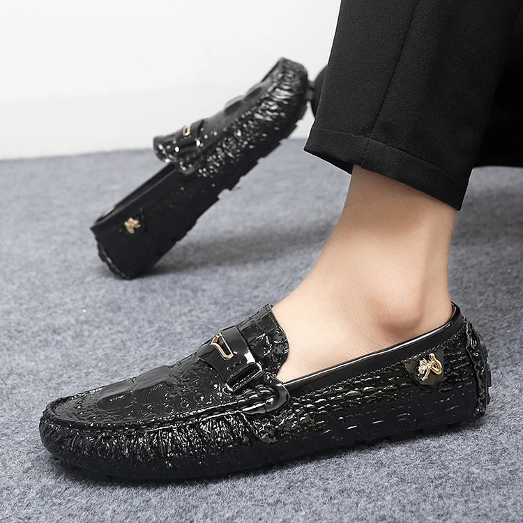Scarpe Italiane Formali da Uomo, Mocassini in Pelle Fatti a Mano, Scarpe Casual Eleganti Slip-on, Comode Calzature di Lusso per Uomo