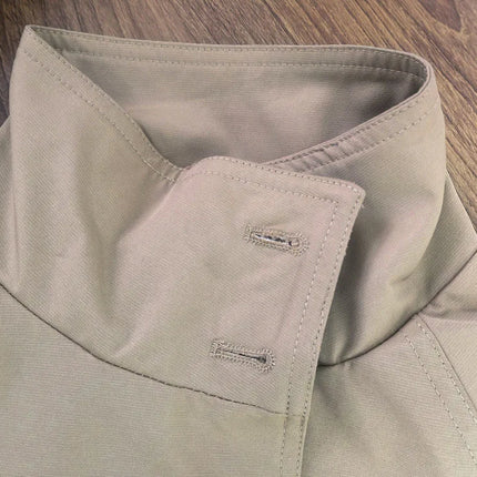 Belted Waist Cropped Trench Jackets Women Double Breasted Stand Collar Coats 2025 Autumn Chic Casual Vintage Jacket Women Cloth