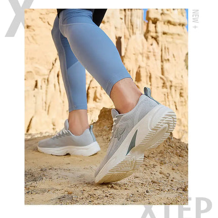 Xtep Running Shoes For Men Breathable Wear-Resistant Men's Sports Shoes Lightweight Jogging Cushioning Sneakers 877119110026 PlatiNum