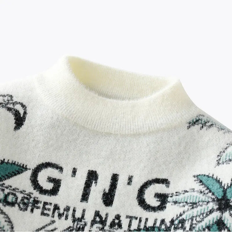 Men Knitted Sweater Stripe Pullovers Printing Round Neck Sweater Autumn/Winter Designer Quality Casual Men Clothing Jumper