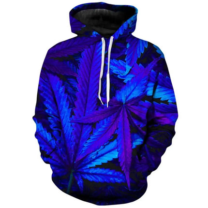 Leaf Graphic Leaves 3D Print Hoodies Men Women Casual Fashion Hooded Sweatshirts Hoodie Tracksuits Pullovers Tops Man Clothing