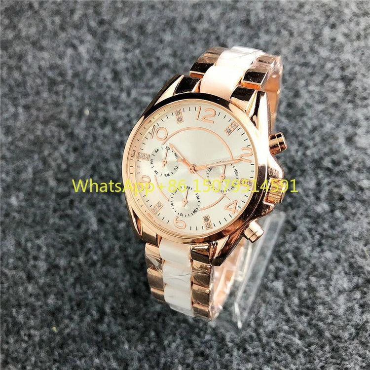 Nuovi orologi da polso da donna in acciaio inossidabile, orologi al quarzo da donna, orologi eleganti da donna di marca di lusso, orologi da donna platinumshop