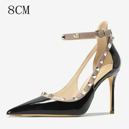 2025 Nuova linea estiva con tacchi alti con diamanti nudi Sandali Baotou con temperamento a punta sexy per le donne Tacchi alti a spillo platinumshop