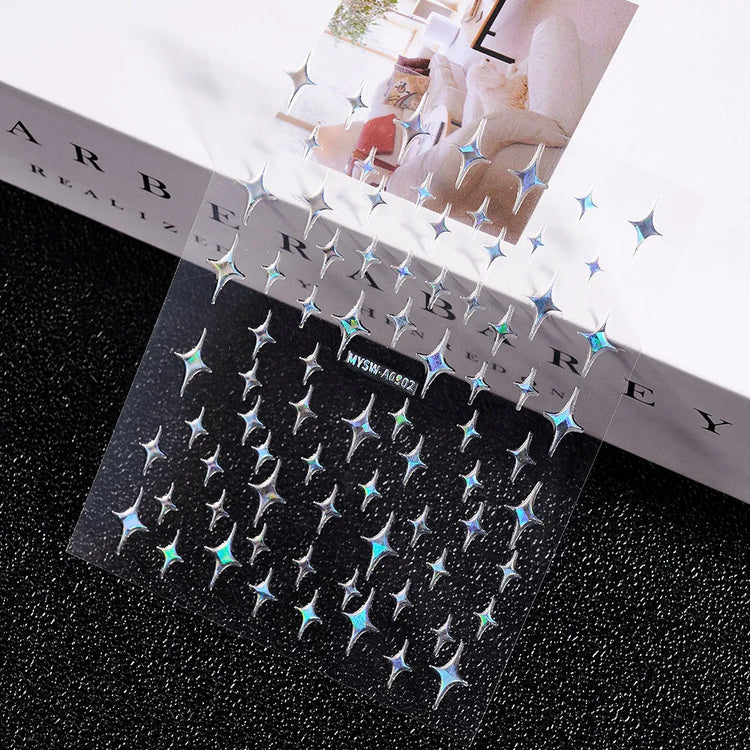 1PC 26-English Alphabet Number 3D Self-adhesive Nail Art Decal Sticker Word Small Letter Nail Decals Sticker Manicure Decoration