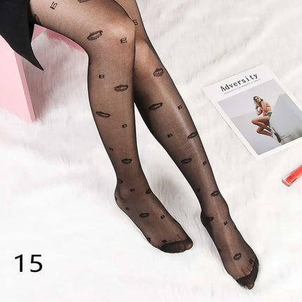 Calzamaglia da donna Sexy Plus Size calze di seta a pois piccole calze sottili Vintage finte calze da tatuaggio collant calzetteria femminile