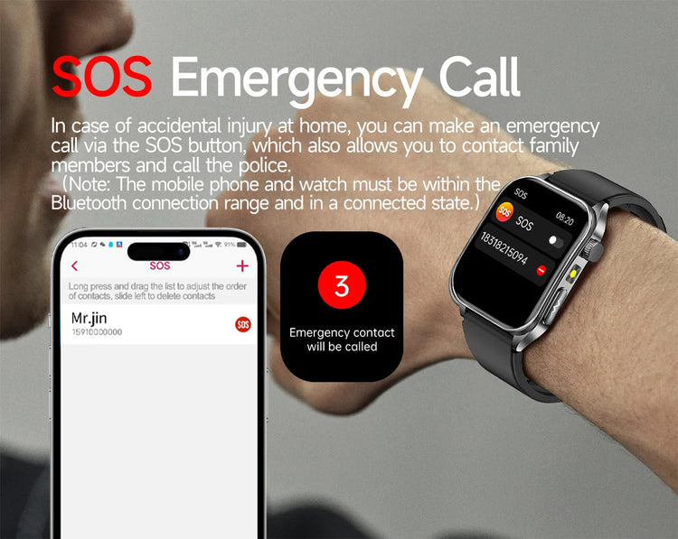 2026 Nuovo 650nm Terapia Laser Grassi nel sangue Acido urico Pressione sanguigna Smart Watch ECG + PPG Preciso Monitor di salute Smartwatch per gli uomini platinumshop