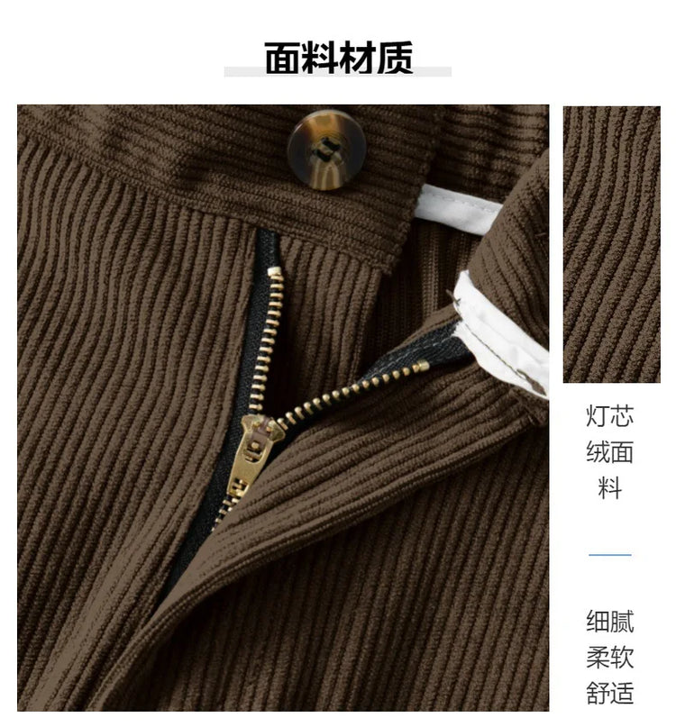 Men's Wide Leg Cargo Pants, Pleated Trousers, Multi‑Pocket Solid Brown Loose Fit Work Pants For Men Work Or Casual Daily Wear