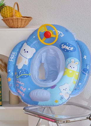 Rooxin Flamingo Nuoto Cerchio Bambino Infantile Galleggiante Piscina Anello di Nuoto Con Parasole Sedile Galleggiante Estate Spiaggia Piscina Festa Giocattoli