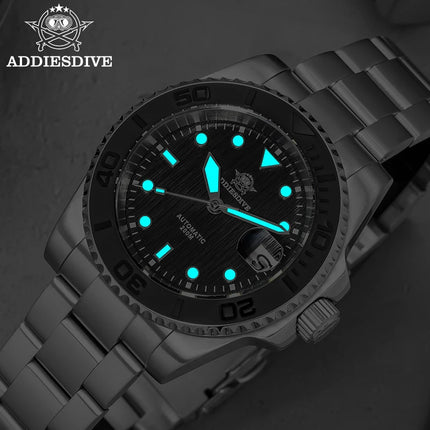 ADDIESDIVE AD2087 Men Watch Waterproof 20Bar Driver Sapphire Glass BGW9 Luminous Reloj Hombre NH35 Automatic Mechanical Watch