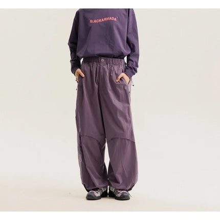 Men Women Splice Fashion Outdoor Loose Casual Lightweight Quick Dry Sports Cargo Baggy Pants Track Trouser Jogger Sweatpants