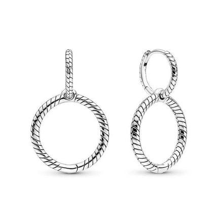 Orecchini in Argento Puro 925 con Zirconi a Forma di Cuore, Stella, Luna e Cerchio, Gioielli per Donne, Regalo per Compleanno, Festa della Mamma, Accessori platinumshop
