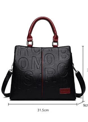 PU Leather Casual Crossbody Bags for Women Ladies Luxury Designer Tote Handbag Female Large Capacity Travel Shoulder Bag Sac PlatiNum