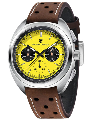 PAGANI DESIGN Orologi da uomo Retro Panda Quadrante Orologio al quarzo da uomo Giappone VK63 Cronografo Vetro zaffiro Orologio da polso da uomo 2024 Nuovo