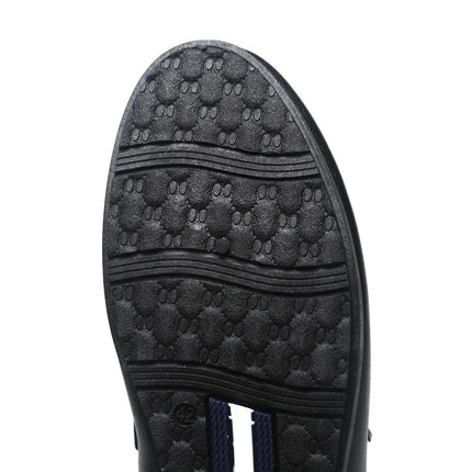 Mezze pantofole da uomo in pelle estiva Scarpe casual da uomo traspiranti Scarpe da guida pigre slip-on Comode mocassini da passeggio Mocassini