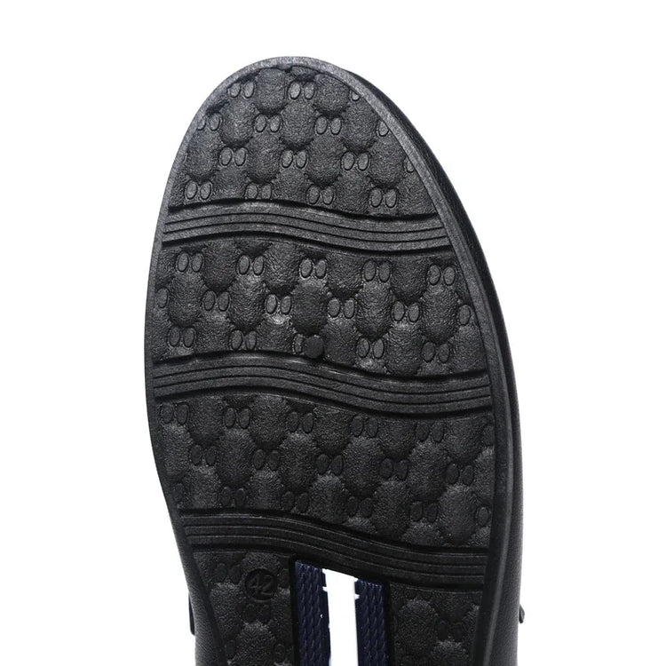 Mezze pantofole da uomo in pelle estiva Scarpe casual da uomo traspiranti Scarpe da guida pigre slip-on Comode mocassini da passeggio Mocassini