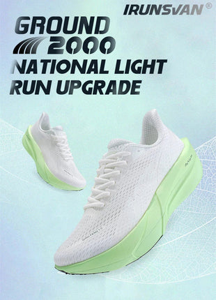 IRUNSVAN Surface 2000 Nylon Running Shoes for men Professional High Springback Training Women Outdoor Fitness Sport Shoes  ﻿ PlatiNum