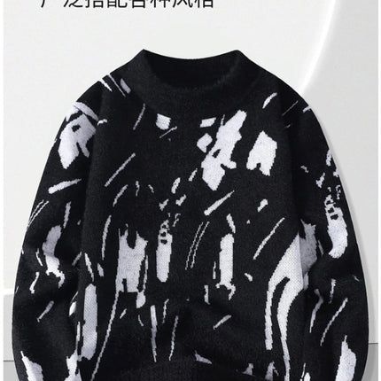 Autumn Winter Sweaters for male men O-neck sweater men Student youth sweaters  Men's Casual Knitwear Pullover Top