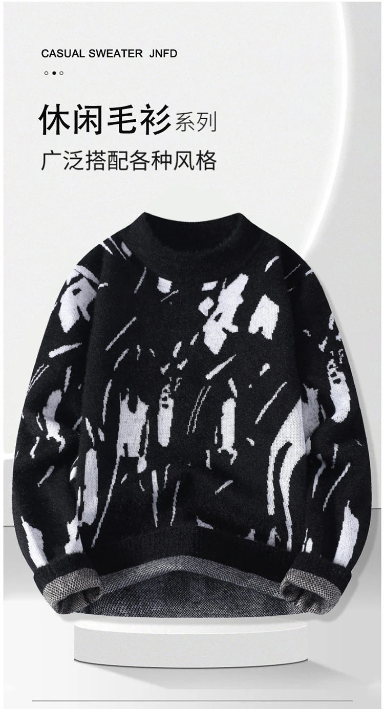 Autumn Winter Sweaters for male men O-neck sweater men Student youth sweaters  Men's Casual Knitwear Pullover Top