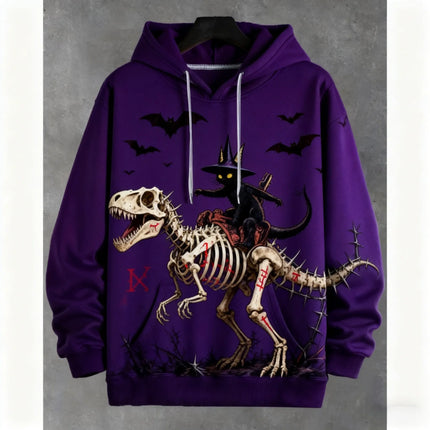 2026 Funny Dinosaur Cat Solider 3d Print Hoodies Men Women Fashion Oversized Hoodie Sweatshirt Animal Coat Sweats Mens Clothing