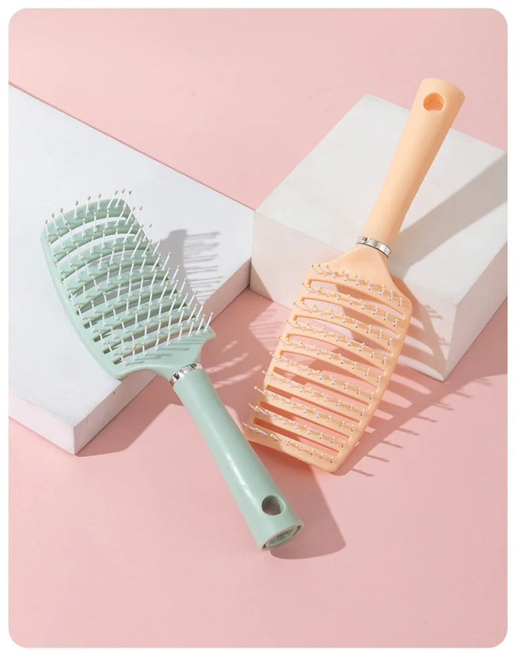 1pc anti-static massage brush  women's hair and scalp massage comb - straight hair professional tool Special for real hair wigs