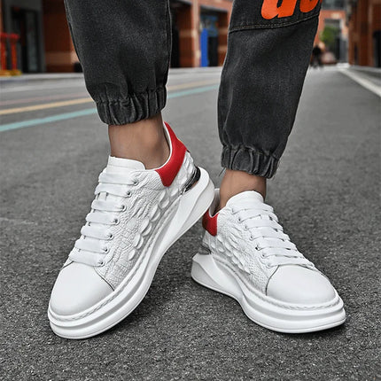 Leather Shoes Men's Skateboard Cricket for Men Sports Running Sneakers Male Luxury Designer Flats Platform