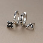 Silver-Black-3pcs