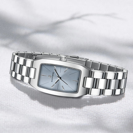 SAPPHEROLuxury Orologio da donna Cinturino in acciaio inossidabile Orologio impermeabile Quadrante ultrasottile Orologio da donna semplice alla moda Orologio accurato platinumshop