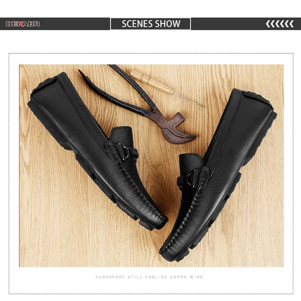 DEKABR Mocassini estivi Uomo Mocassini di marca di lusso Scarpe da uomo Mocassini in pelle Scarpe Slip on Mocassini da lavoro antiscivolo per uomo