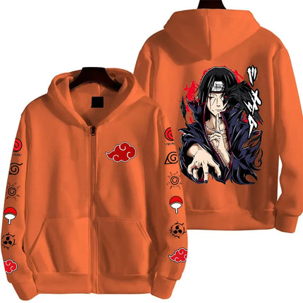 Uchiha Itachi Naruto Nikkan 2026 New Fashionable Harajuku Men's Trendy Casual Sweatshirt Men's Couple Style Coat