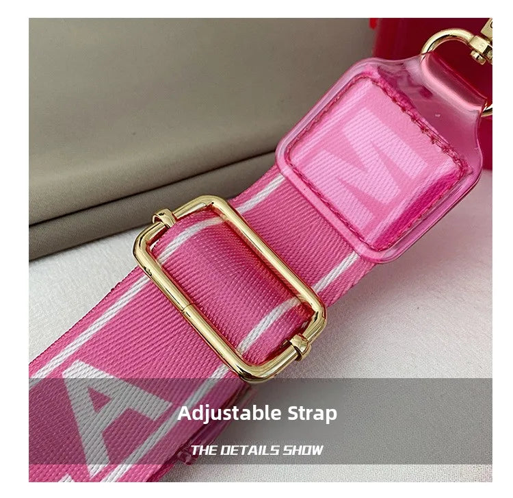 Borsa da Spiaggia in PVC Trasparente 2025, Stile Coreano, Borsa a Tracolla Fresca e Dolce in Silicone, Misura Media con Chiusura a Cerniera