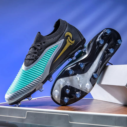 Nuovi Scarpini da Calcio per Uomo, Scarpe Sportive da Esterno per Ragazzi, Tacchetti Lunghi Antiscivolo Traspiranti, Scarpe da Calcio per Allenamento e Partite, Comode per Adulti