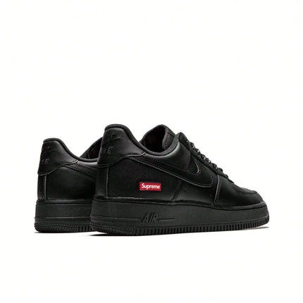 Nike * Air Force 1 Box Logo Fashion Low-Top Sneakers Unisex Black CU9225-001