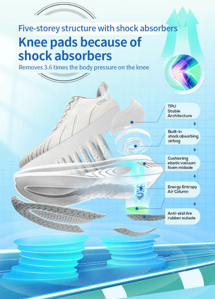 ONEMIX Nuove scarpe da corsa ammortizzanti per uomo Runner pesanti adatti Stringate Sport Donna Scarpe da ginnastica da uomo atletiche all'aperto antiscivolo PlatiNum
