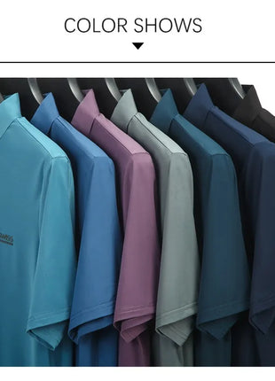 BROWON 2025 Été 2025 Tendances Polo T-shirt homme Manches courtes Anti-rides Col rabattu Mince Cool Business Tee Shirt Homme