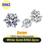 E062-white-screw / 2ct(8mm)x2pcs-box