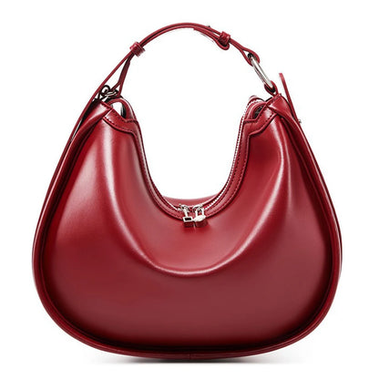 Zency Borsa da donna in vera pelle premium Borsa hobo di lusso Borsa a tracolla moda di grande capacità per moglie amante ragazza regalo Sac