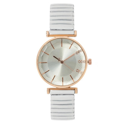 Orologio al quarzo da donna in cristallo semplice blu tesoro di lusso Orologio casual con cinturino elasticizzato in acciaio inossidabile Orologio da donna alla moda platinumshop
