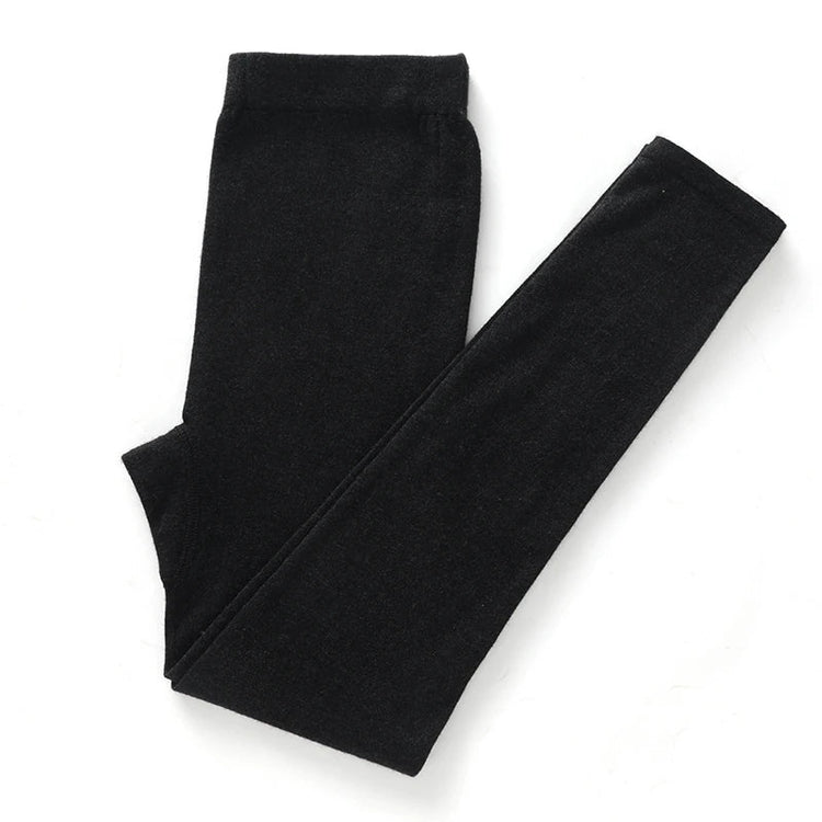 100% Wool Pants Women's Autumn and Winter Knitted Leggings Solid Color Warm Solid Color Wool Leggings Women's Clothes PlatiNum