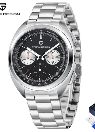 Nuovo Orologio da Uomo PAGANI DESIGN Panda 2026, Orologio al Quarzo Retrò, Cronografo Impermeabile con Vetro Zaffiro AR, Luminoso, Sportivo, in Acciaio Inossidabile